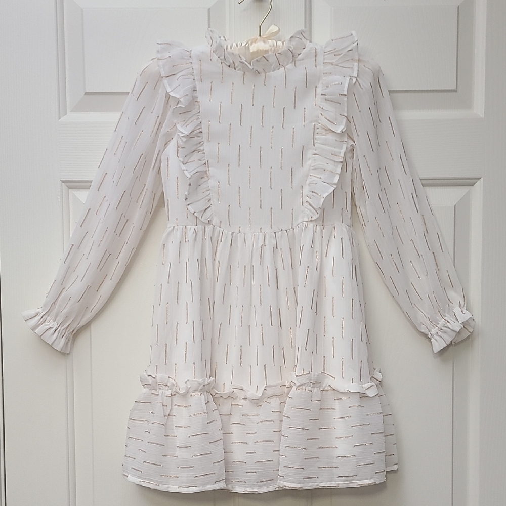 Janie and Jack White Ruffle Dress